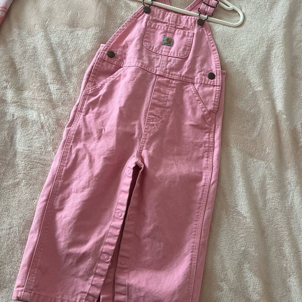 Pink Kids Overalls